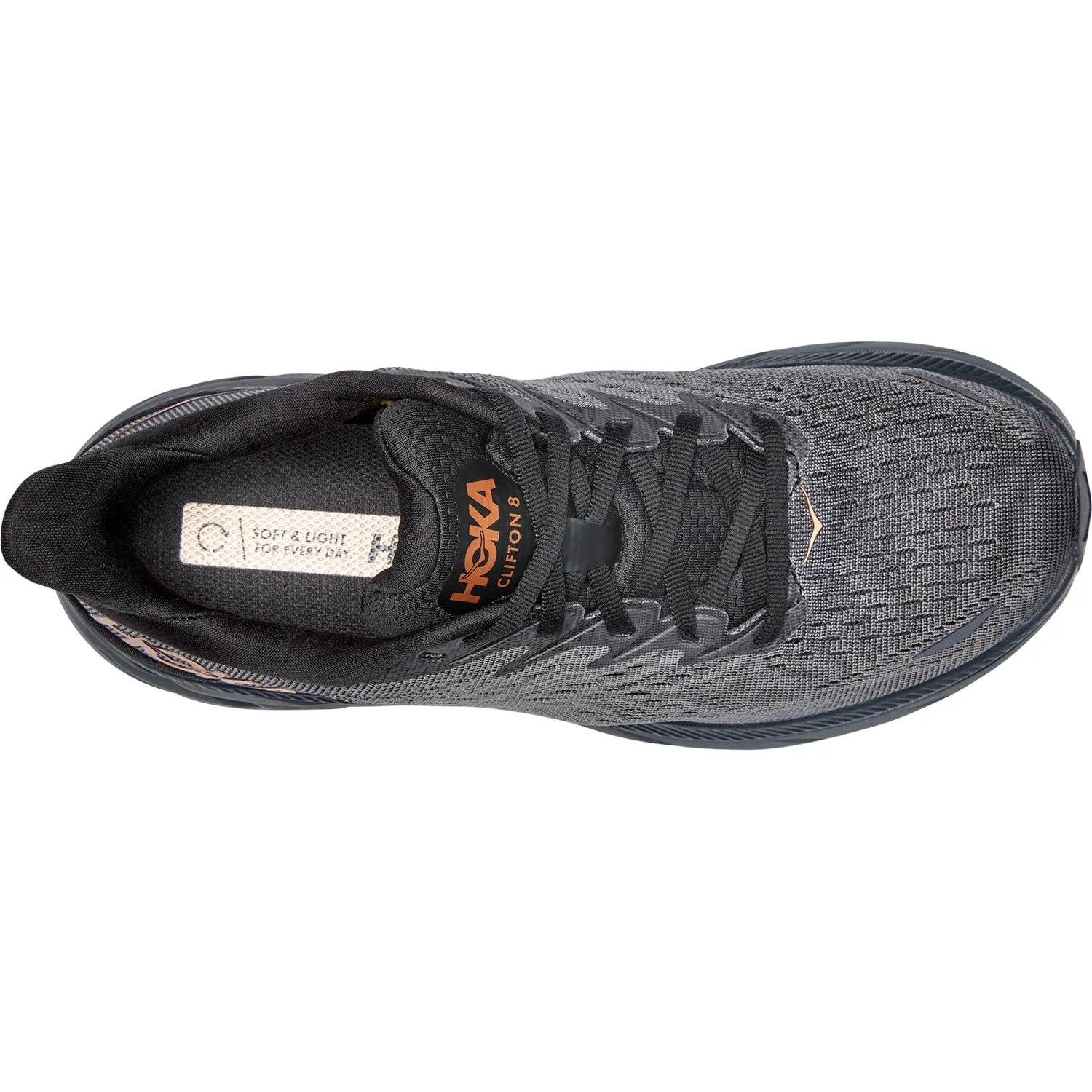 Women's Hoka One One Clifton 8 Anthracite/Copper Mesh