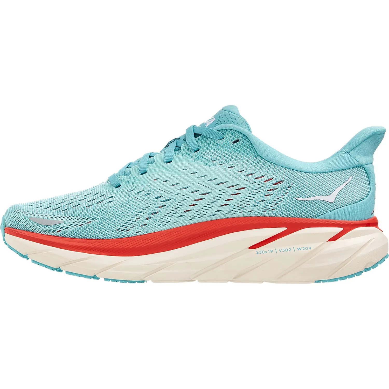 Women's Hoka One One Clifton 8 Aquarelle/Eggshell Blue Mesh