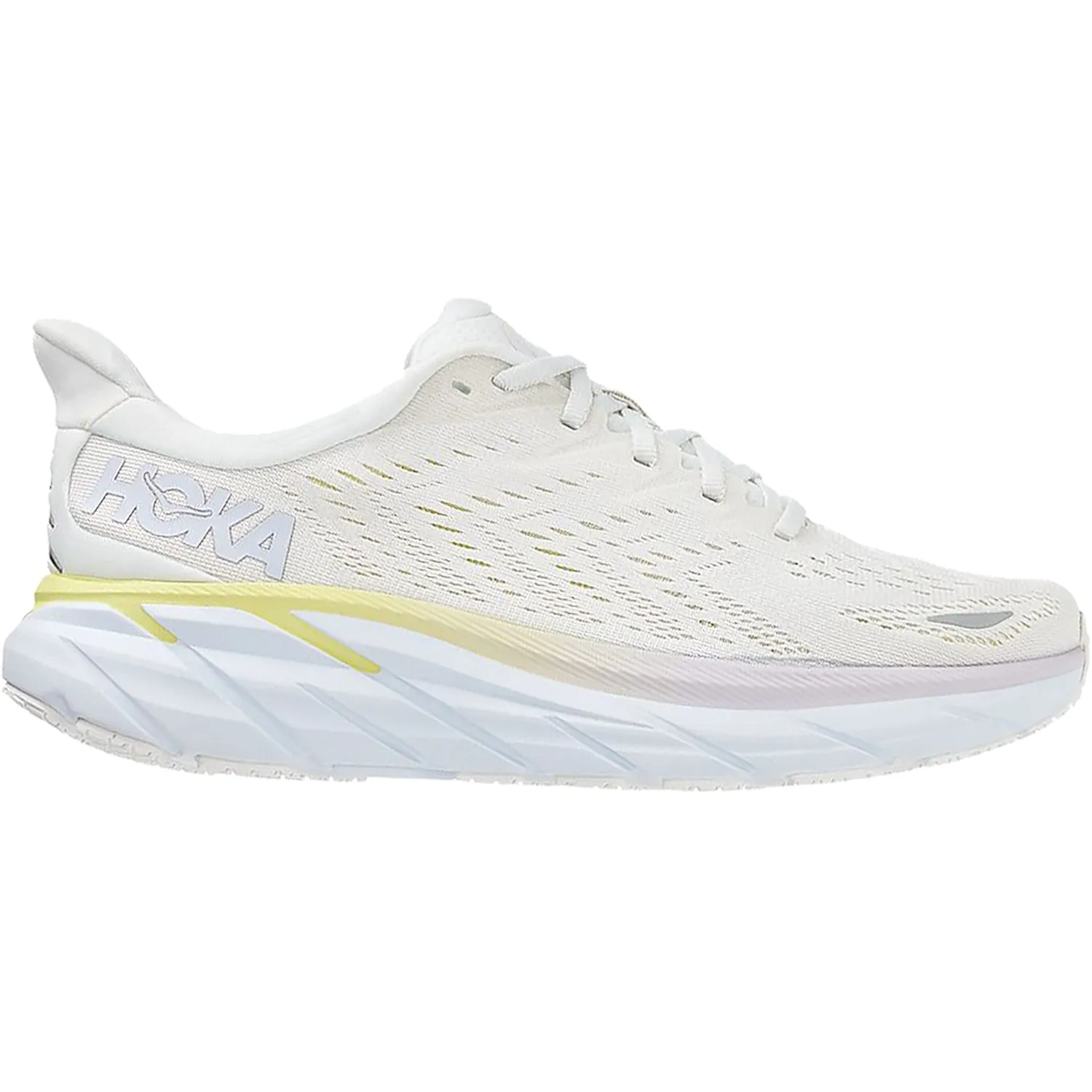 Women's Hoka One One Clifton 8 Blanc De Blanc/Bright White Mesh