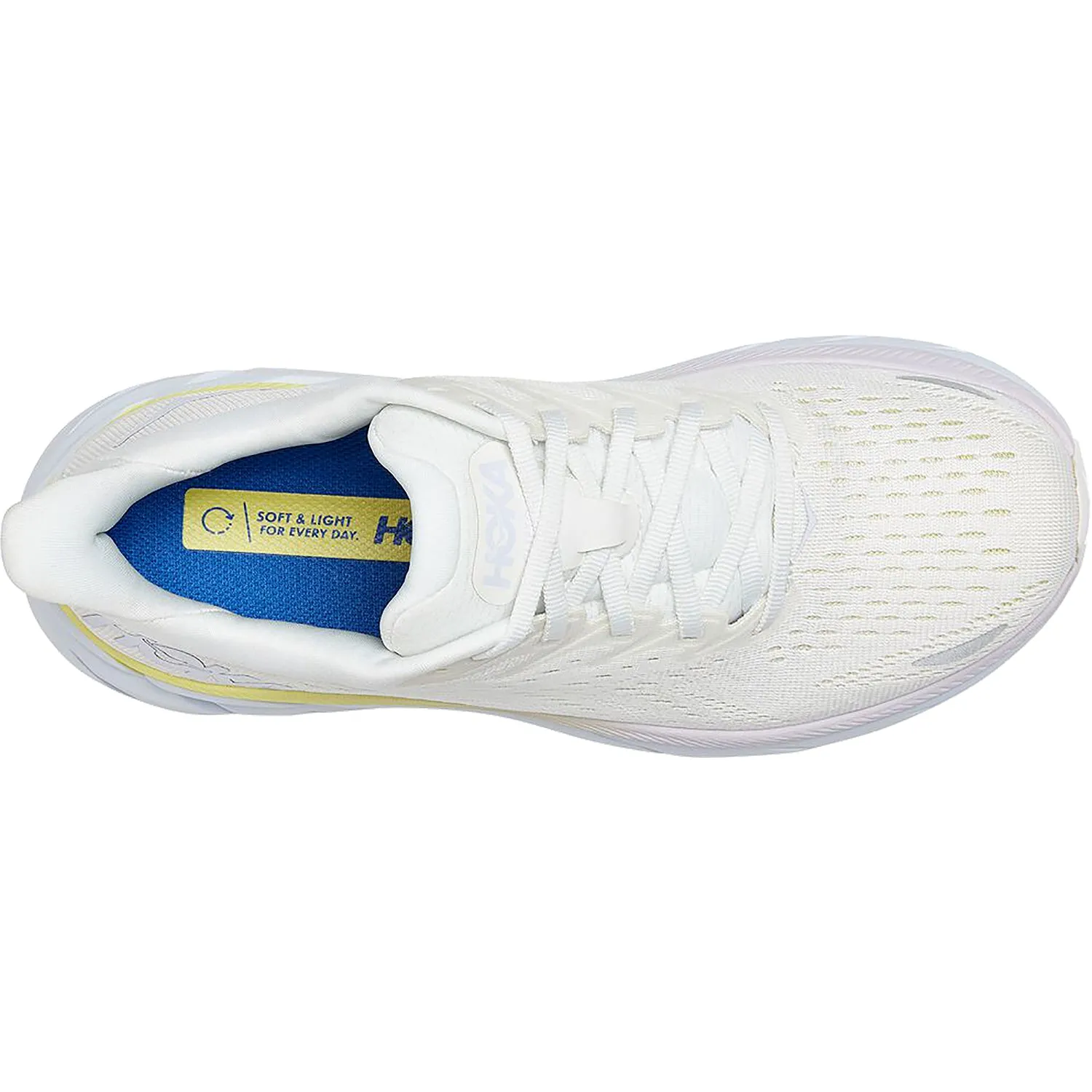 Women's Hoka One One Clifton 8 Blanc De Blanc/Bright White Mesh