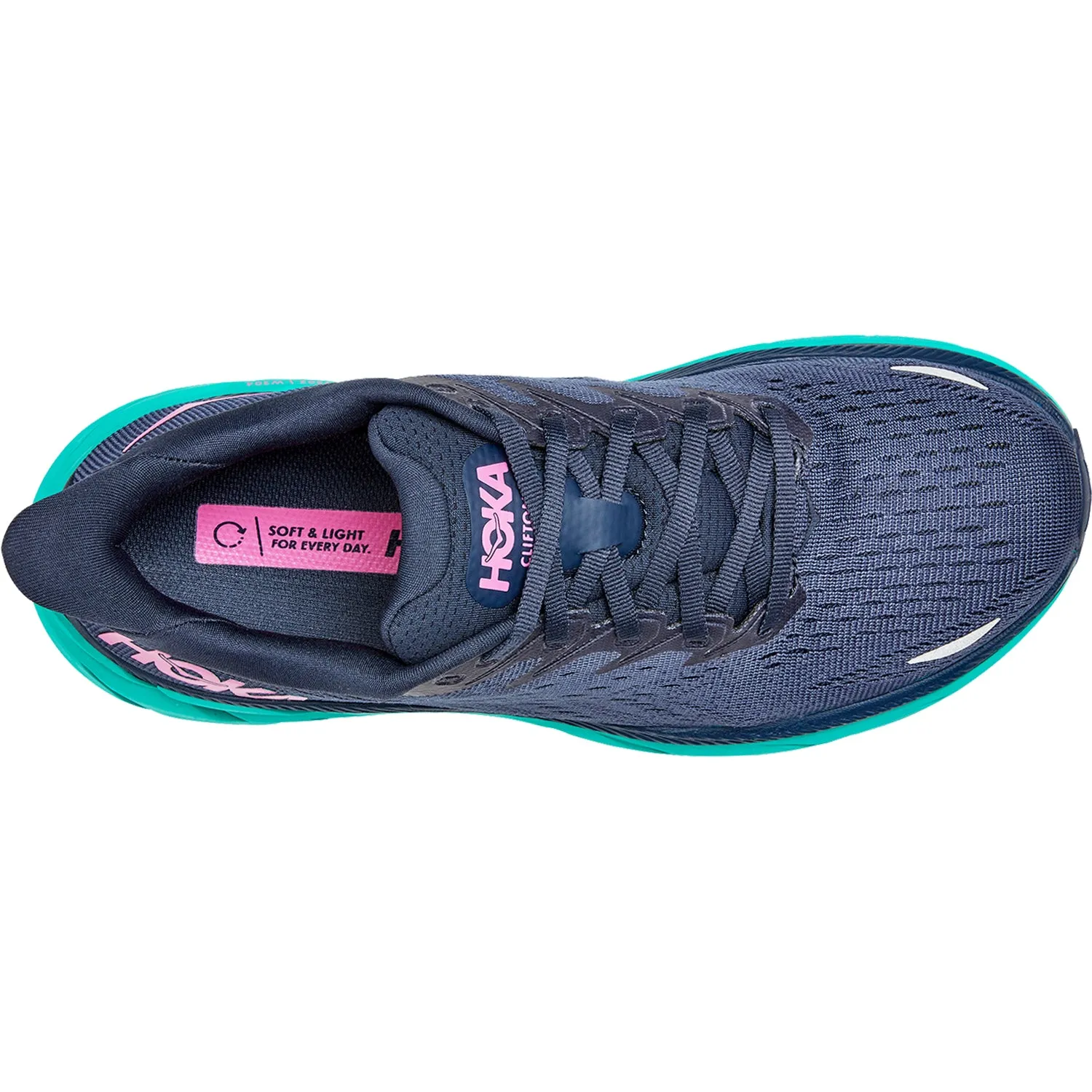 Women's Hoka One One Clifton 8 Outer Space/Atlantis Mesh