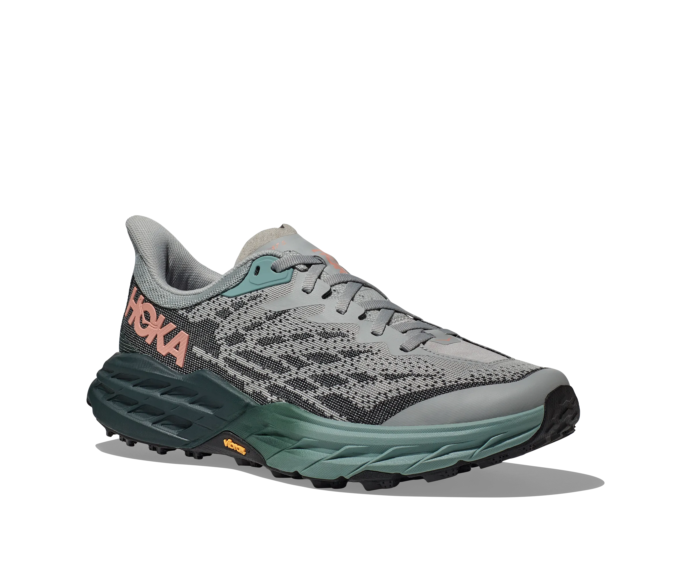 Women's Hoka Speedgoat 5 Color: Harbor Mist / Spruce