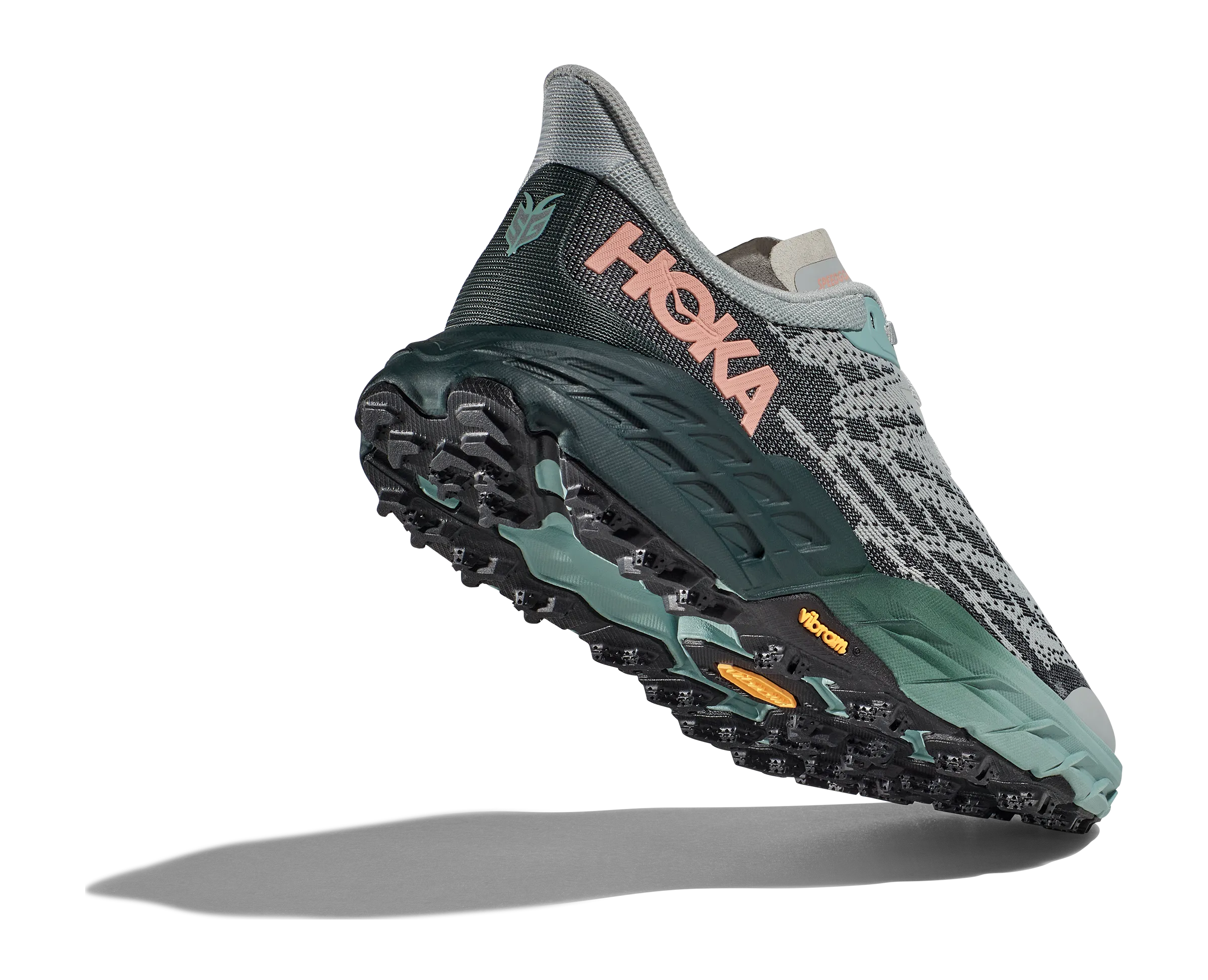 Women's Hoka Speedgoat 5 Color: Harbor Mist / Spruce