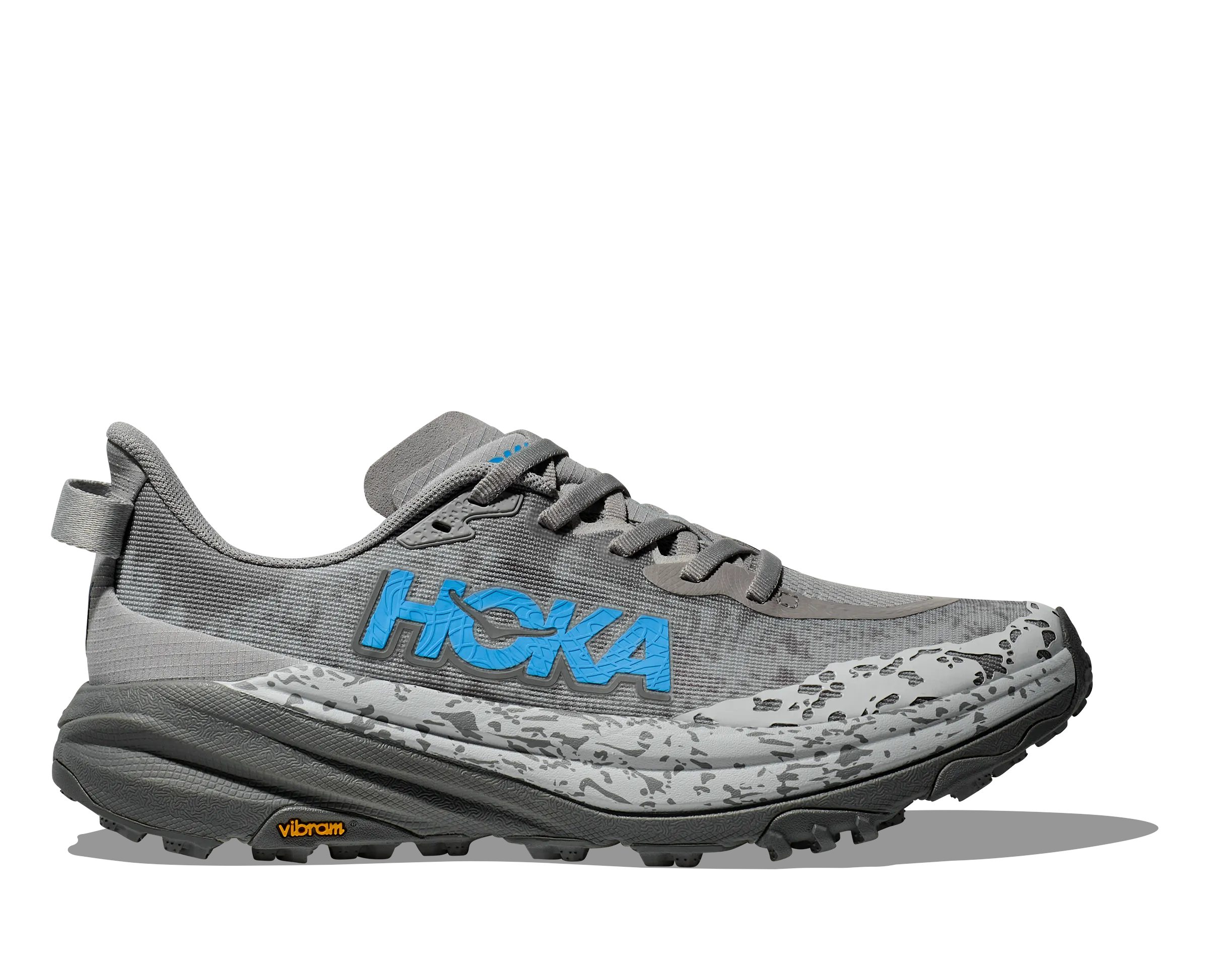 Women's Hoka Speedgoat 6 Color: Stellar Grey/ Asteroid (WIDE WIDTH)