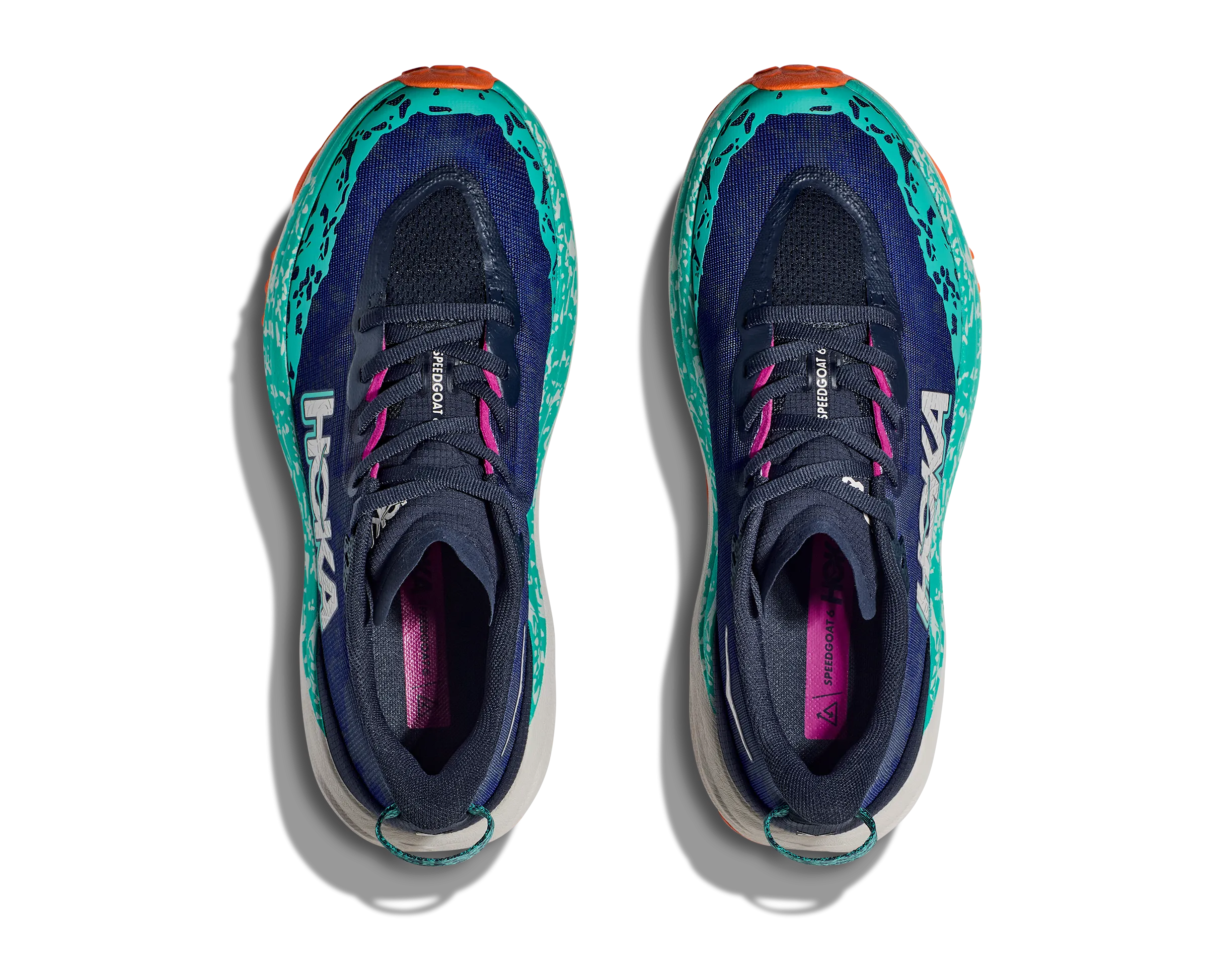 Women's Hoka Speedgoat 6 Color: Varsity Navy/ Meteor (WIDE WIDTH)