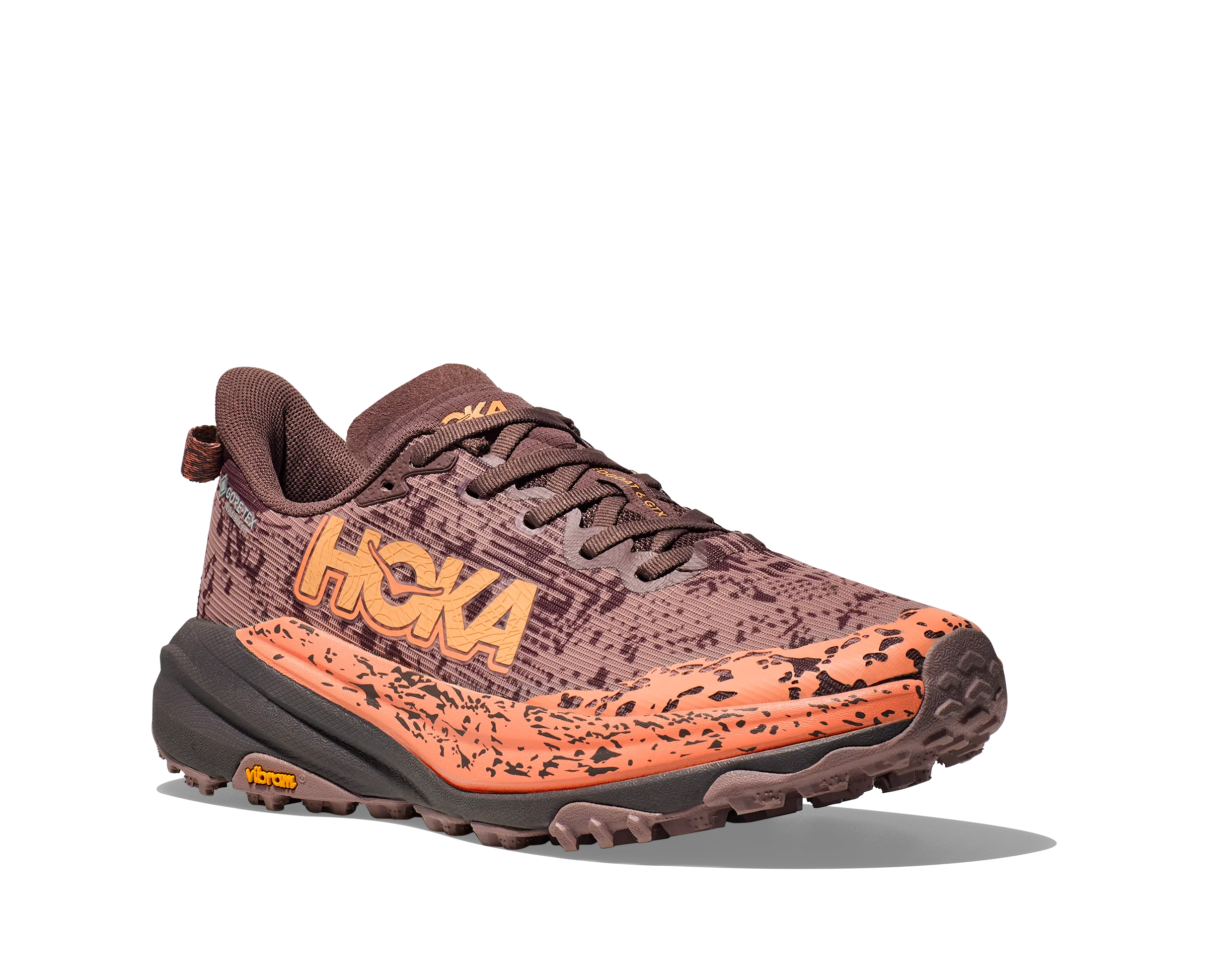 Women's Hoka Speedgoat 6 GTX Color: Smoky Quartz / Quartzite