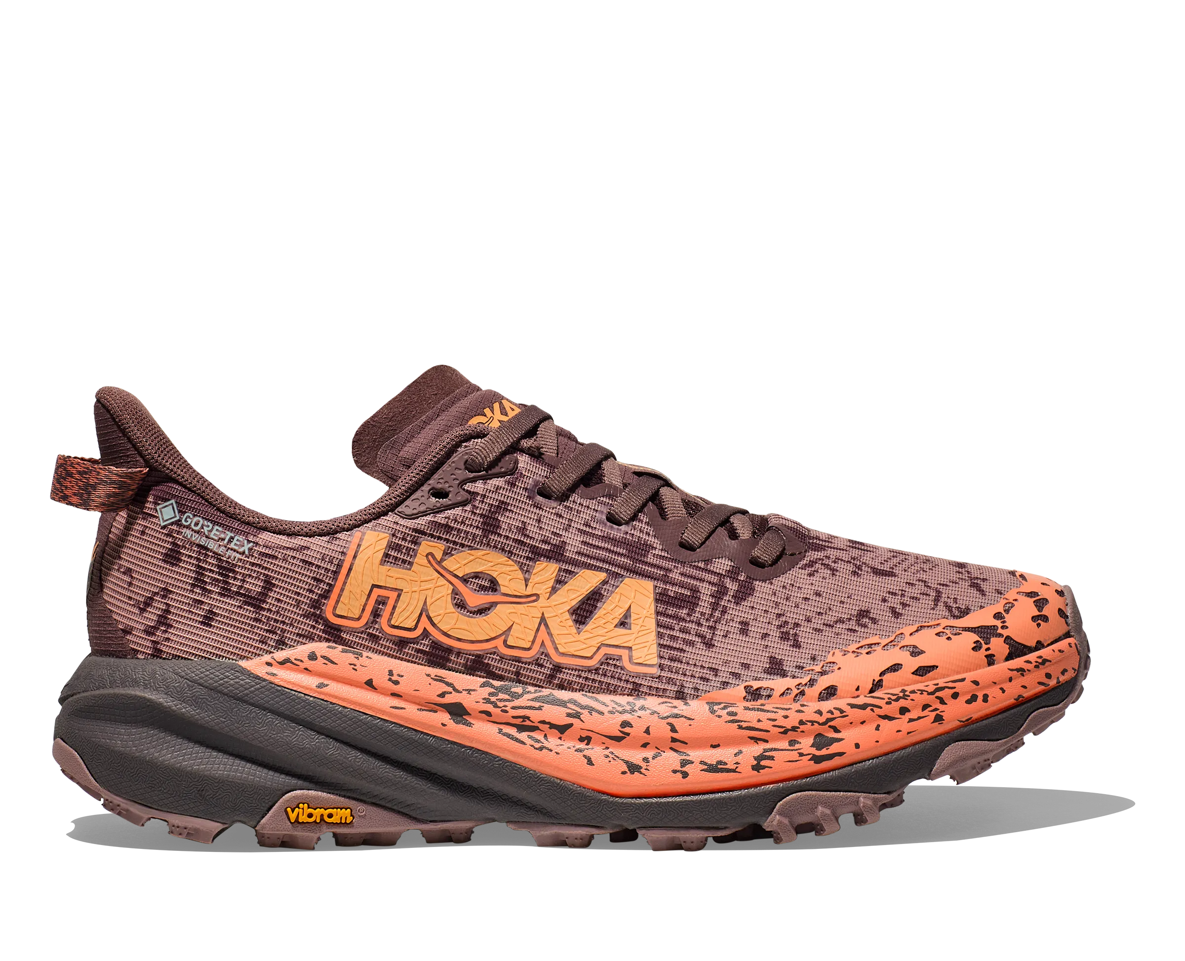 Women's Hoka Speedgoat 6 GTX Color: Smoky Quartz / Quartzite