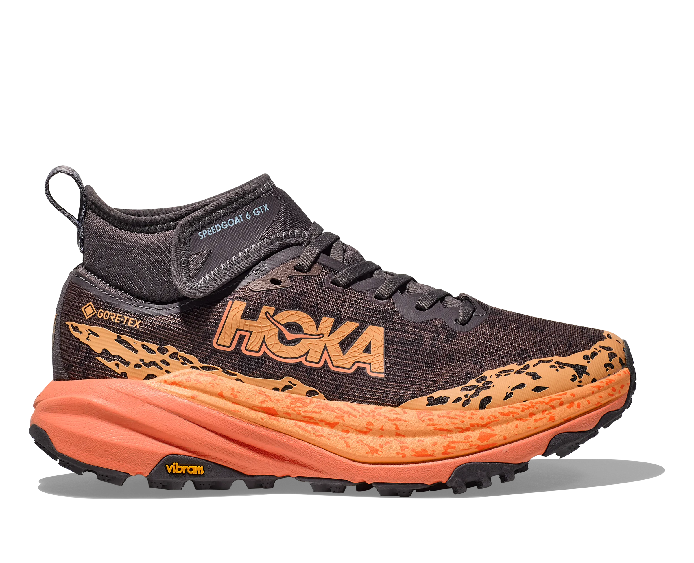 Women's Hoka Speedgoat 6 Mid GTX Color: Galaxy / Guava