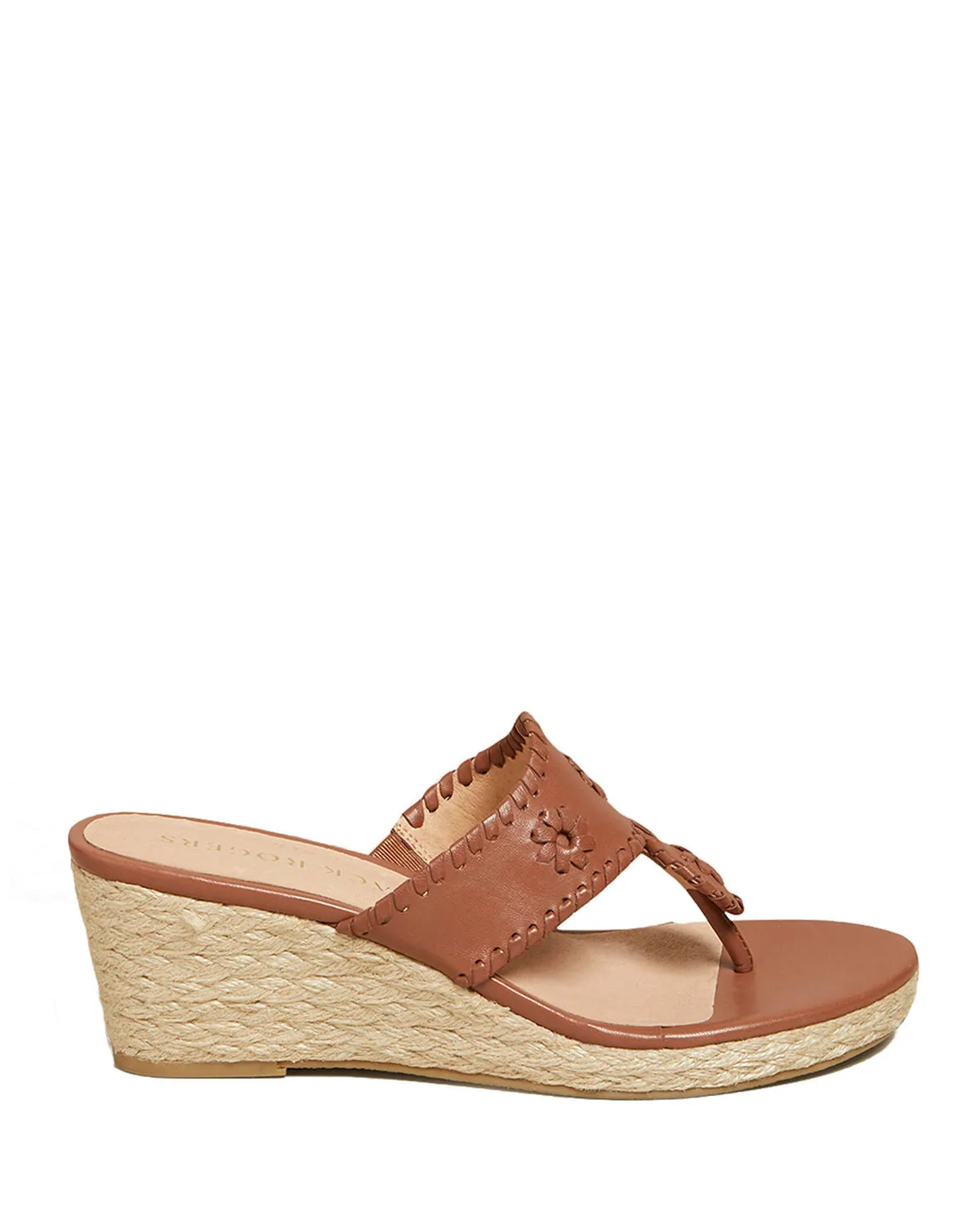 WOMEN'S JACK ROGERS WEDGE SANDALS IN MOCHA