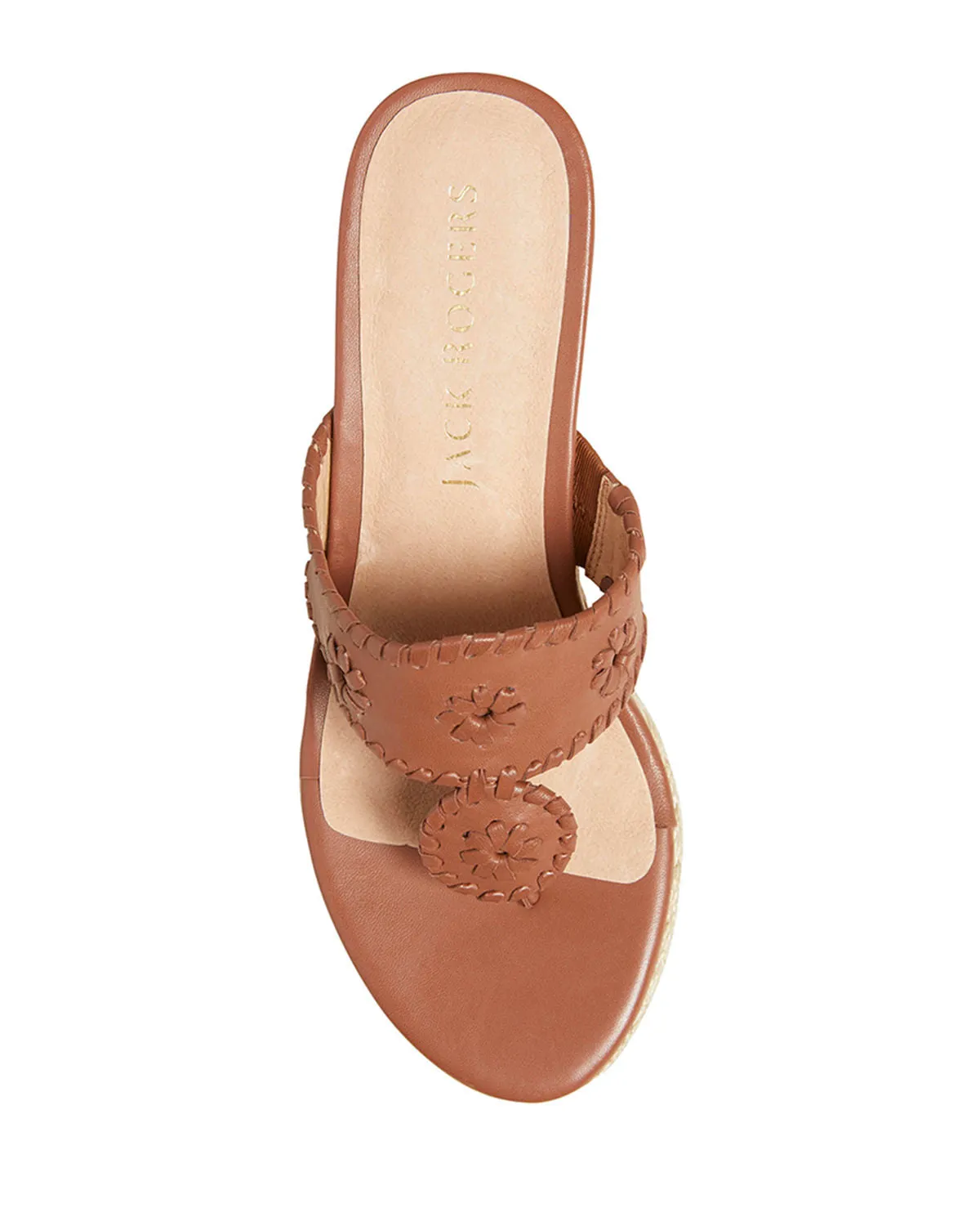 WOMEN'S JACK ROGERS WEDGE SANDALS IN MOCHA