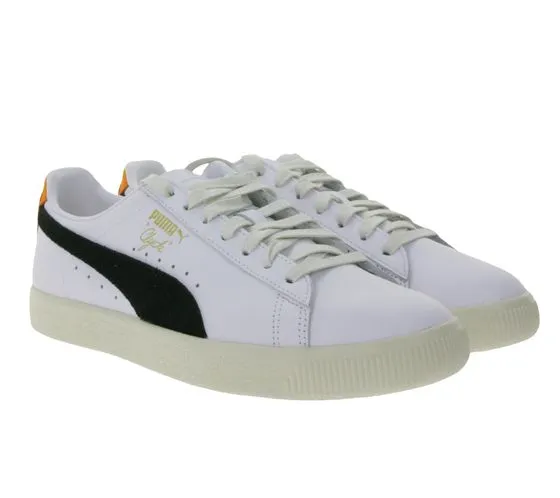 Zapatillas PUMA Clyde Base L para hombre, zapatillas de baloncesto retro urbanas 399413 Blanco/Negro o Blanco/Gris